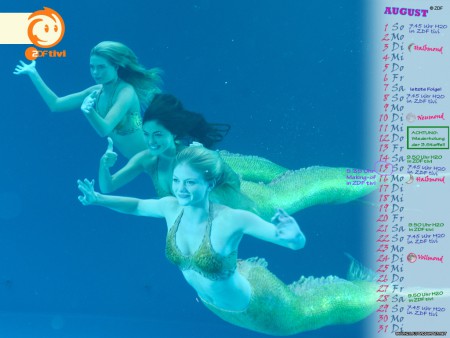 H2O naptár augusztus